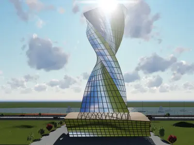 amazing building Low-poly 3D model