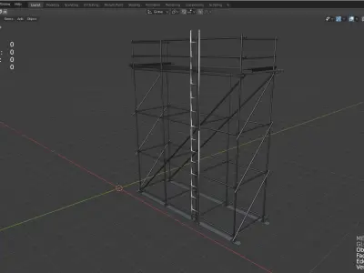 Scaffolding 3D model