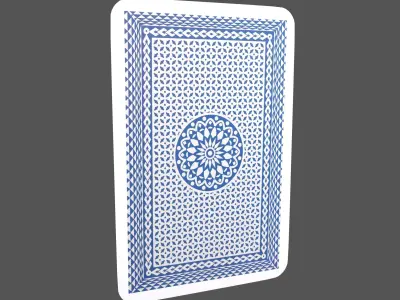 Poker Cards Spades King V1 001 Low-poly 3D model