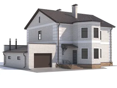 11 private houses 3D Model Pack