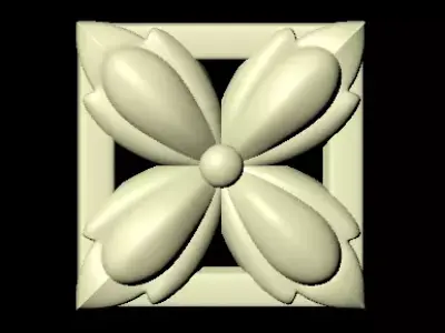 Central decor ornament for furniture Free 3D model 40