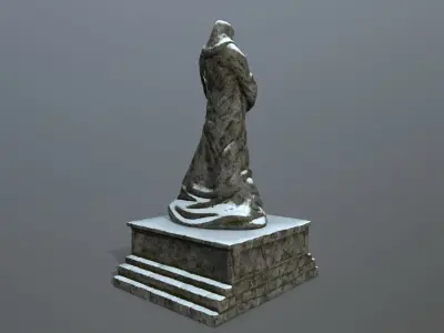 statue Low-poly 3D model