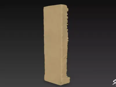 Stela D of Copan Low-poly 3D model
