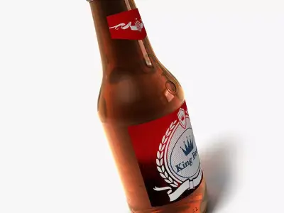 Bottle of beer 3D model