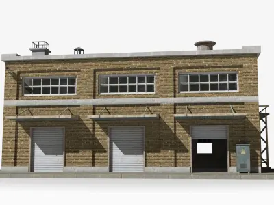 Factory xx16 Low-poly 3D model