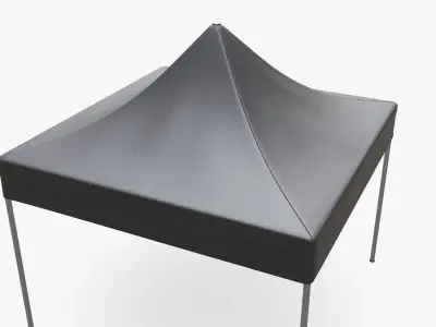 Display tent mockup 03 3D model