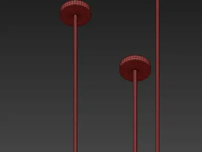 Modern Black Ceiling Lights 3D model