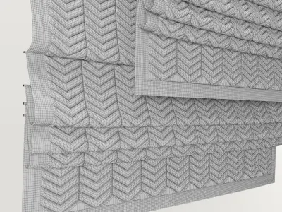 Roman shade v 3D model