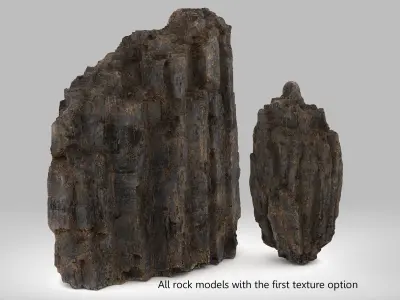 Sharp Modular Rocks Kit 3D model