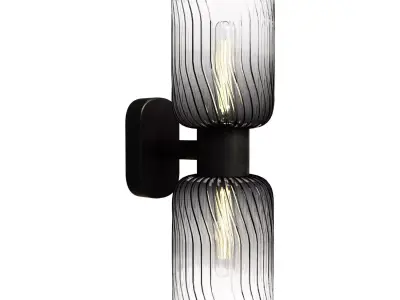 Lamp LaRedoute chandelier made of metal and glass In 75 cm Jamy 3D model