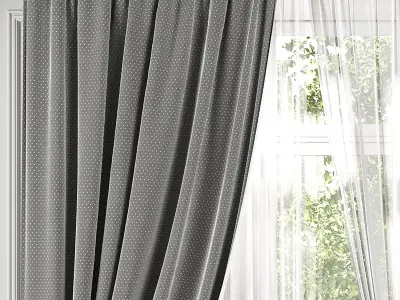 Curtain Set 495C 3D model