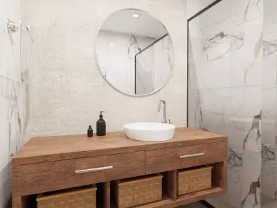 Small Bathroom Realistic 3D model