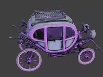 Stylized Jade Horse 3D Character Low-poly 3D model