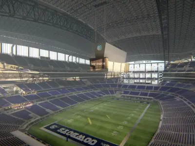 AT T Stadium Cowboys Stadium High-Detail American Football Arena 3D model