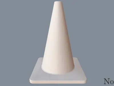 Traffic Cone PBR Game Ready  Low-poly 3D model