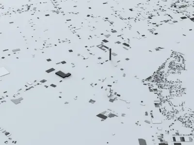 Asuncion Streets and Buildings 3D model