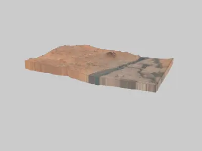 Omdurman City Low-poly 3D model