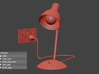 Desk Lamp Lono Low-poly 3D model