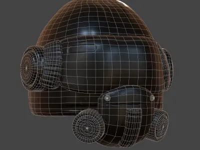 Helmet scifi military combat soldier armor scifi  Low-poly 3D model