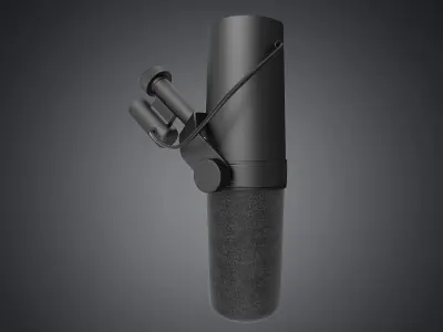 Microphone radio podcast shure sm7b  nanite ready da1 3D model