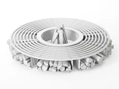 Fire Pit 05 3D model