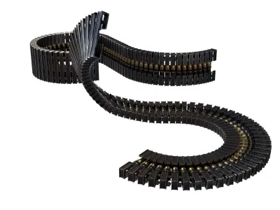 Ammo Feed Chute with Ammo Low-poly 3D model