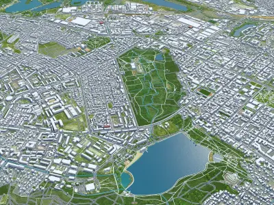 Chisinau Moldova Low-poly 3D model