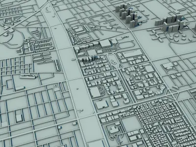 Incheon City  South Korea 3D print model