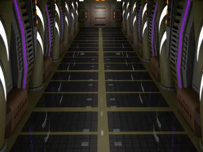 Sci Fi Corridor  3D model