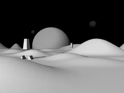 Graveyard of Gods Cementerio de Dioses  Low-poly 3D model
