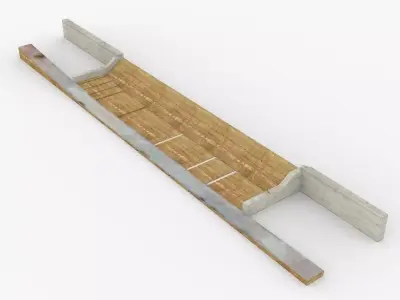 Chinaman Creek Dam Low-poly 3D model
