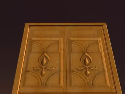 Door 07 Low-poly 3D model