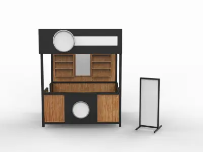 Street Food cart  3D model