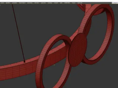 BARI chandelier Low-poly 3D model