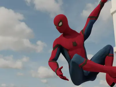 Spider-Man Homecoming Stark Suit -- Updated 2022 Low-poly 3D model