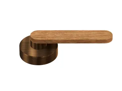 Door handles wooden  3D model