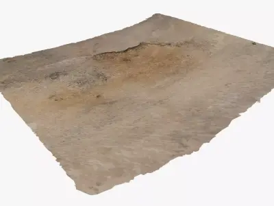 Damaged Road Low-poly 3D model
