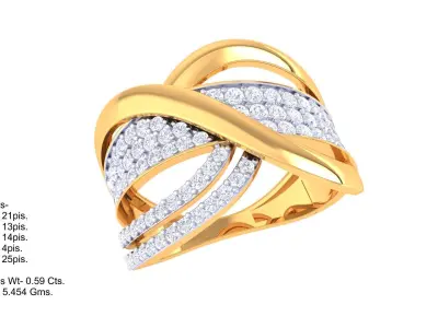   Women Ring MTL 3dm STL OBJ FBX Details 3D print model 4