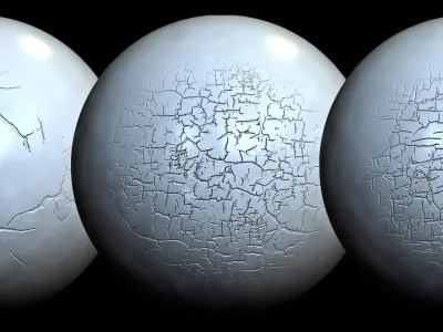 Crack VDM Brushes and Alpha Vol 1 Low-poly 3D model