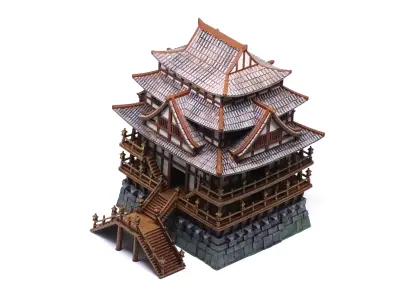 The East Asian Castle - Age of Empires 2 3D print model