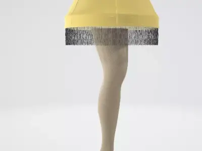 Kurt Adler Leg Lamp 3D model
