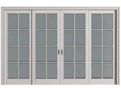 Interior sliding doors in classic style 3D model