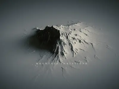 Mountains mountain 3D model