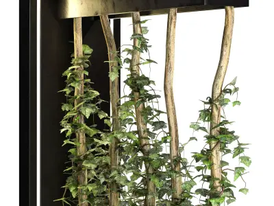 Room Divider Planter 02 3D model