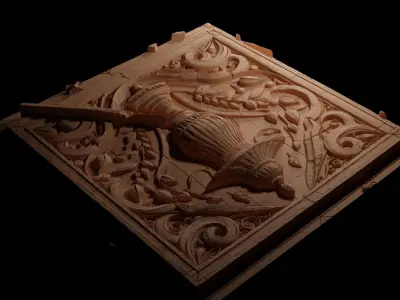 lamp CNC 3d Print High Relief Sand Casting 3D print model