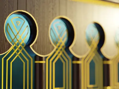 Door of Nabawi Mosque Bab Al-Hijrah 3D model