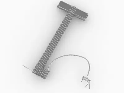 hand air pump 3D model