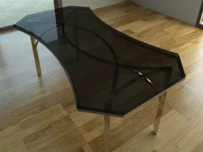 Glass table 3D model shop