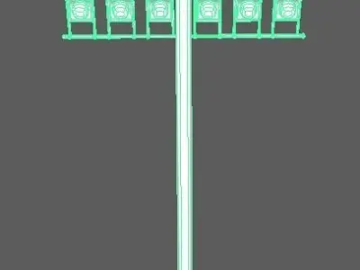 Field Lights Free low-poly 3D model