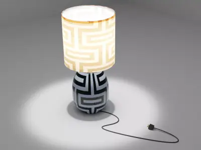 Grey Lamp 3D model
